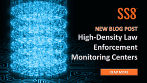 High Density Monitoring Centers social card with digital data silo