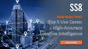 High Accuracy Location blog social card with cityscape and location pins