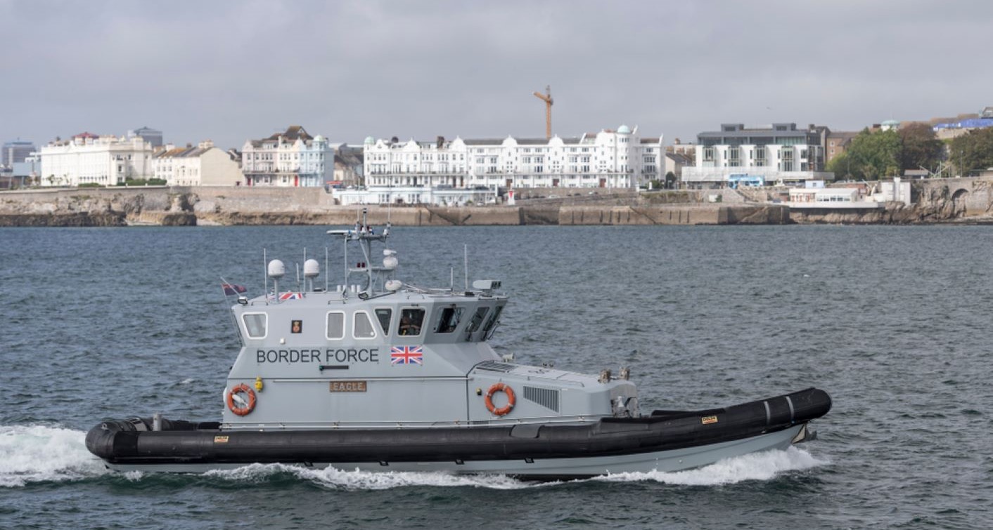 A British Border Force patrol boat