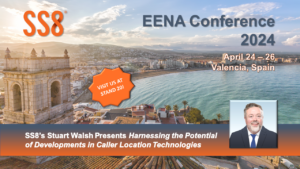 SS8's Stuart Walsh at EENA 2024 in Valencia, Spain