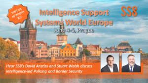 SS8 à l'ISS World Europe 2024 à Prague, du 4 au 6 juin. Stuart Walsh et David Anstiss en sont les présentateurs.