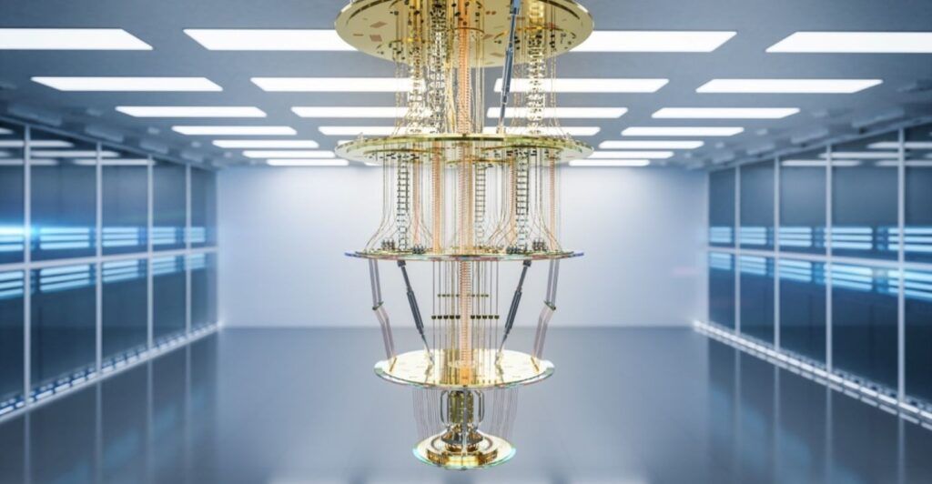 A quantum processor in a server room